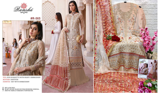 R-565 Ramsha Pakistani Salwar Suits