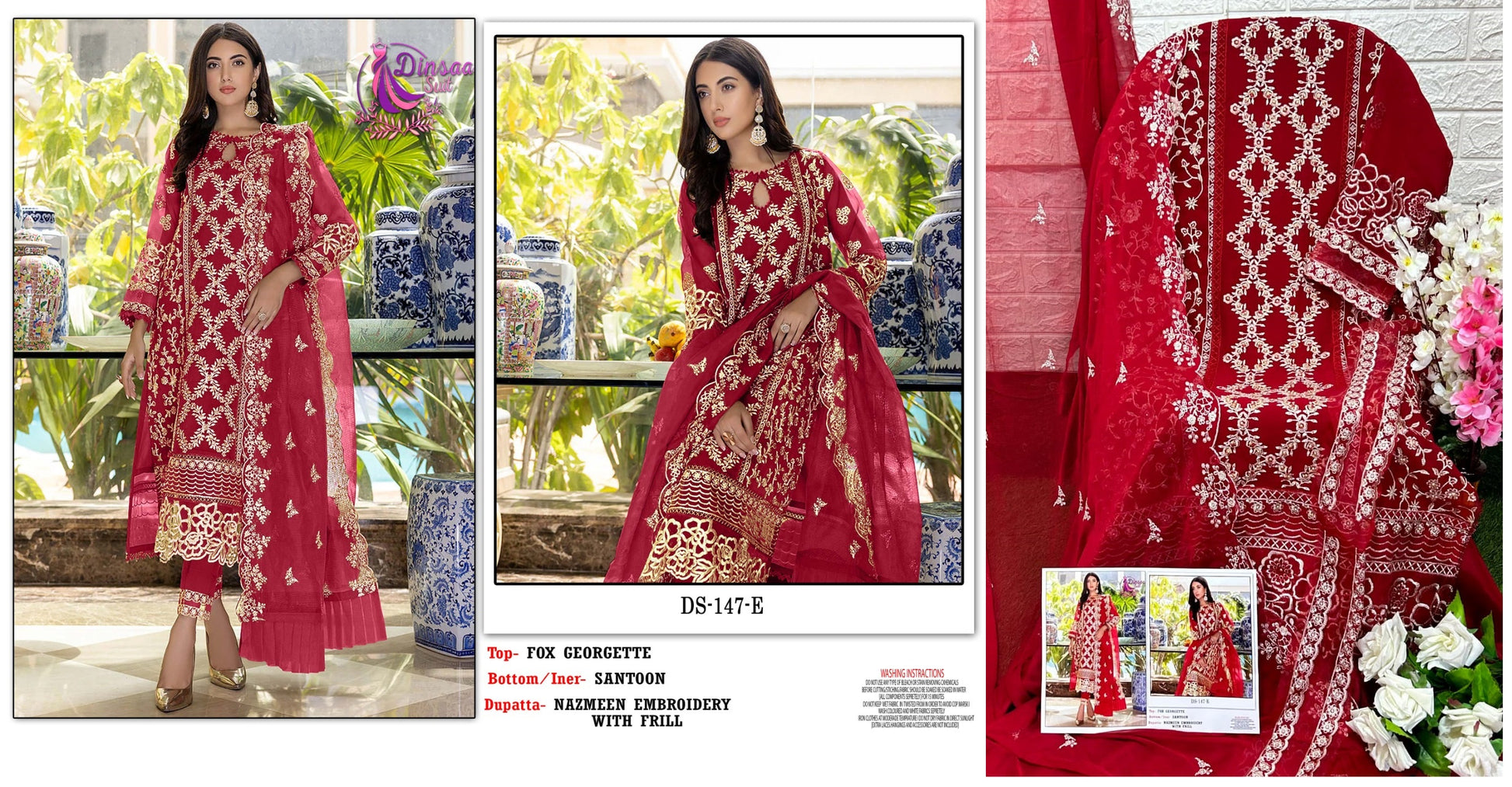 147E Dinsaa Suit Pakistani Salwar Suits