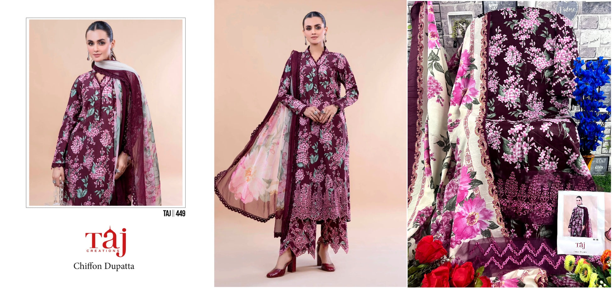 449 Taj Creations Pakistani Salwar Suits