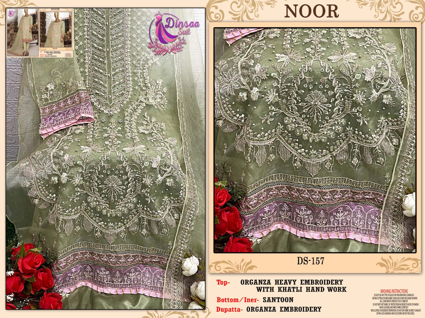 157 Dinsaa Suit Pakistani Salwar Suits