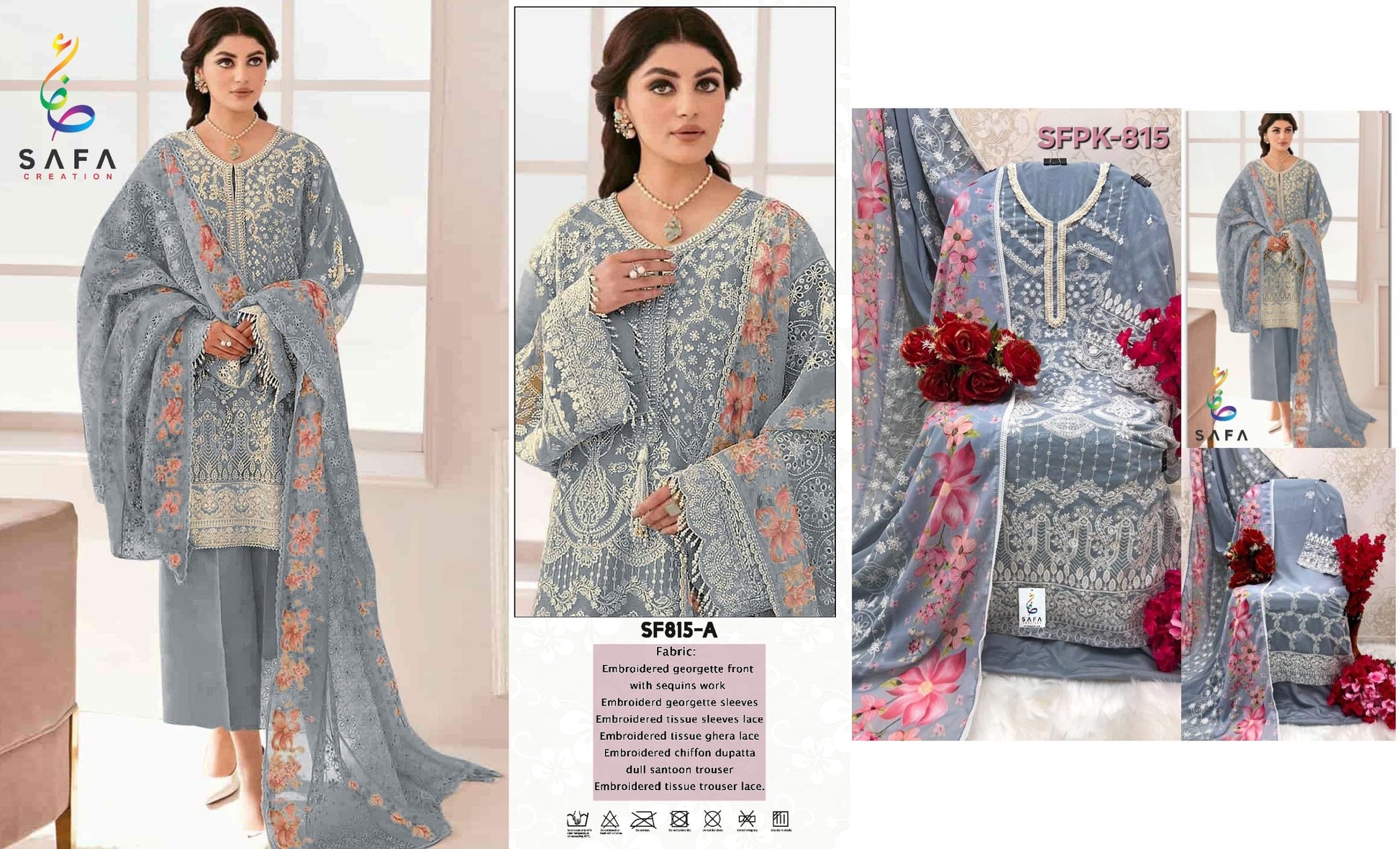 815A Safa Creation Pakistani Salwar Suits