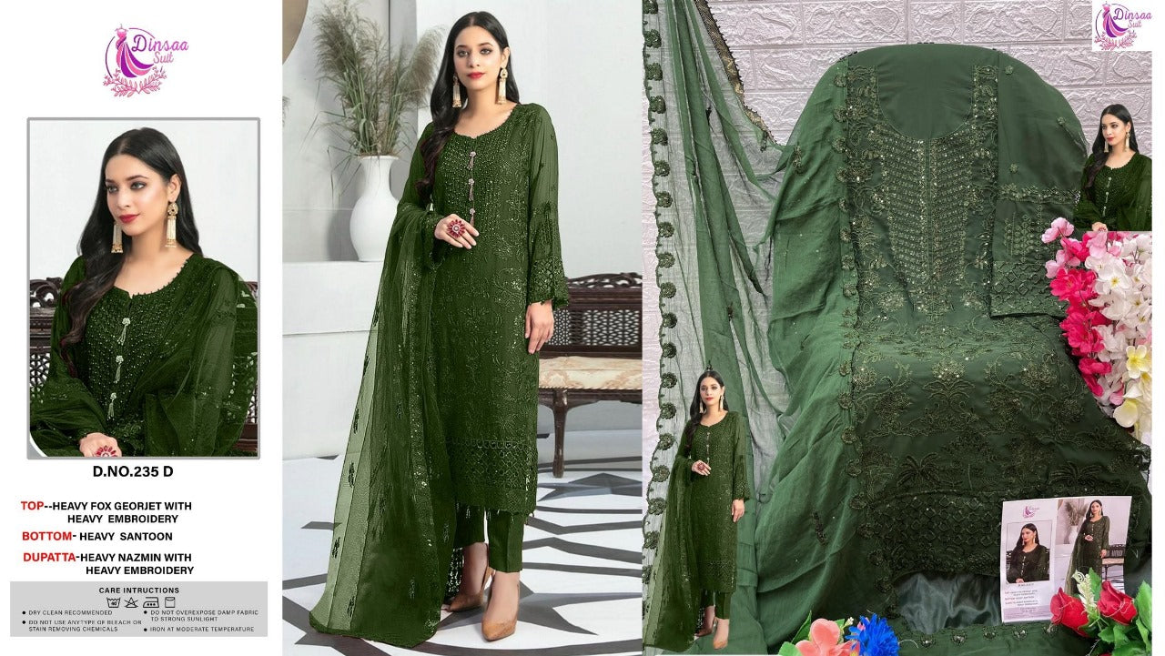 235D Dinsaa Suit Pakistani Salwar Suits