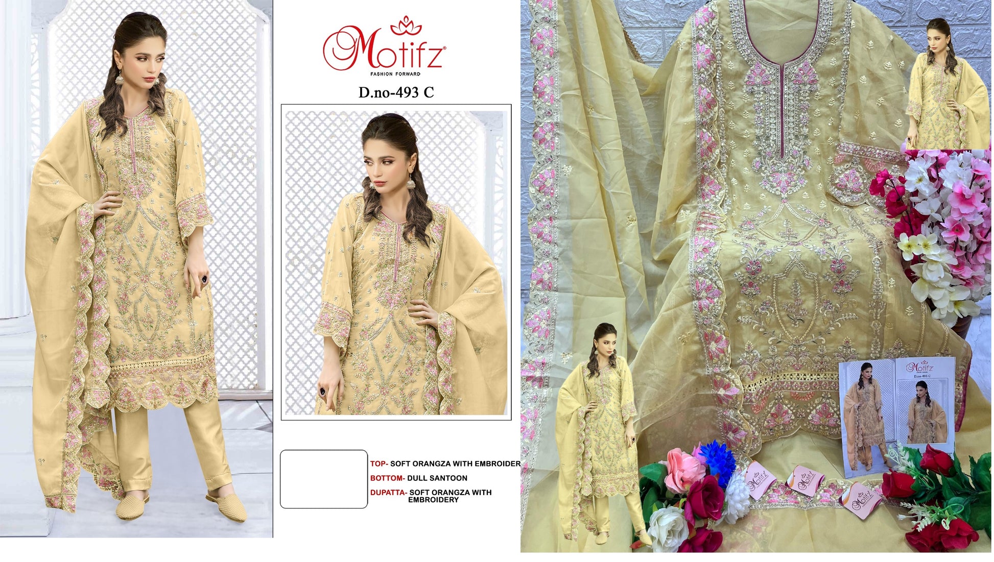 493C Motifz Pakistani Salwar Suits