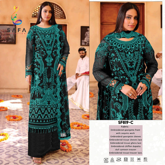 819C Safa Creation Pakistani Salwar Suits