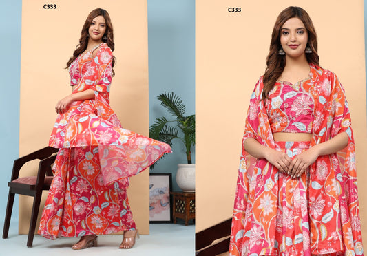 333 Amoha Croptop Skirt Set