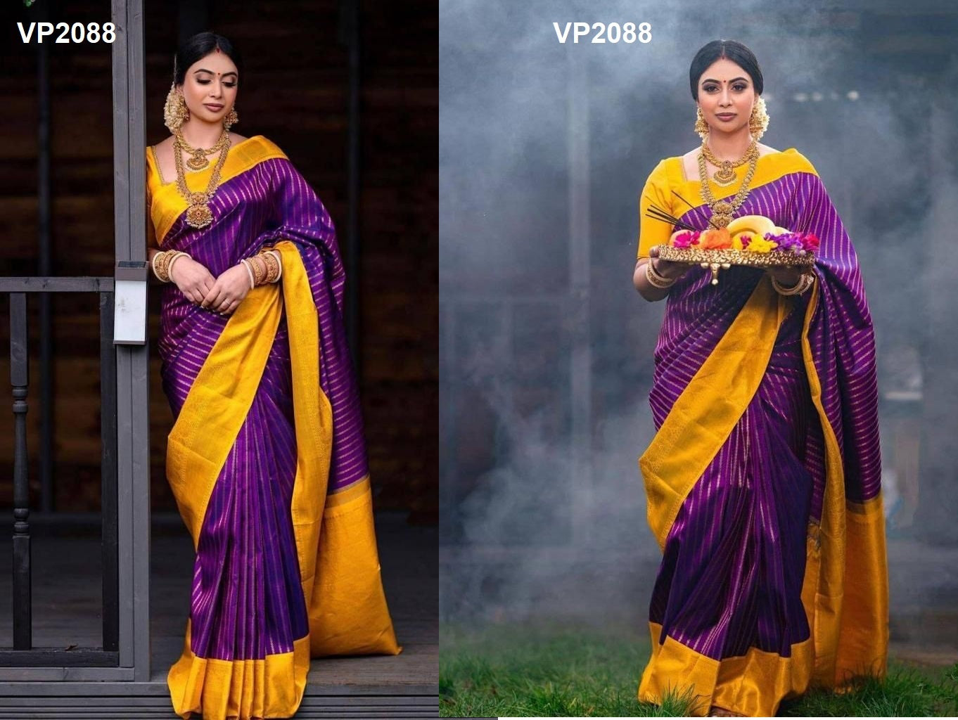 2088 Fashion Berry Sarees