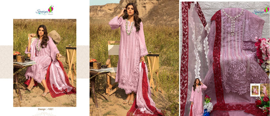 1001 Saira Sakira Vol 1 Pink Saniya Trendz Pakistani Salwar Suits