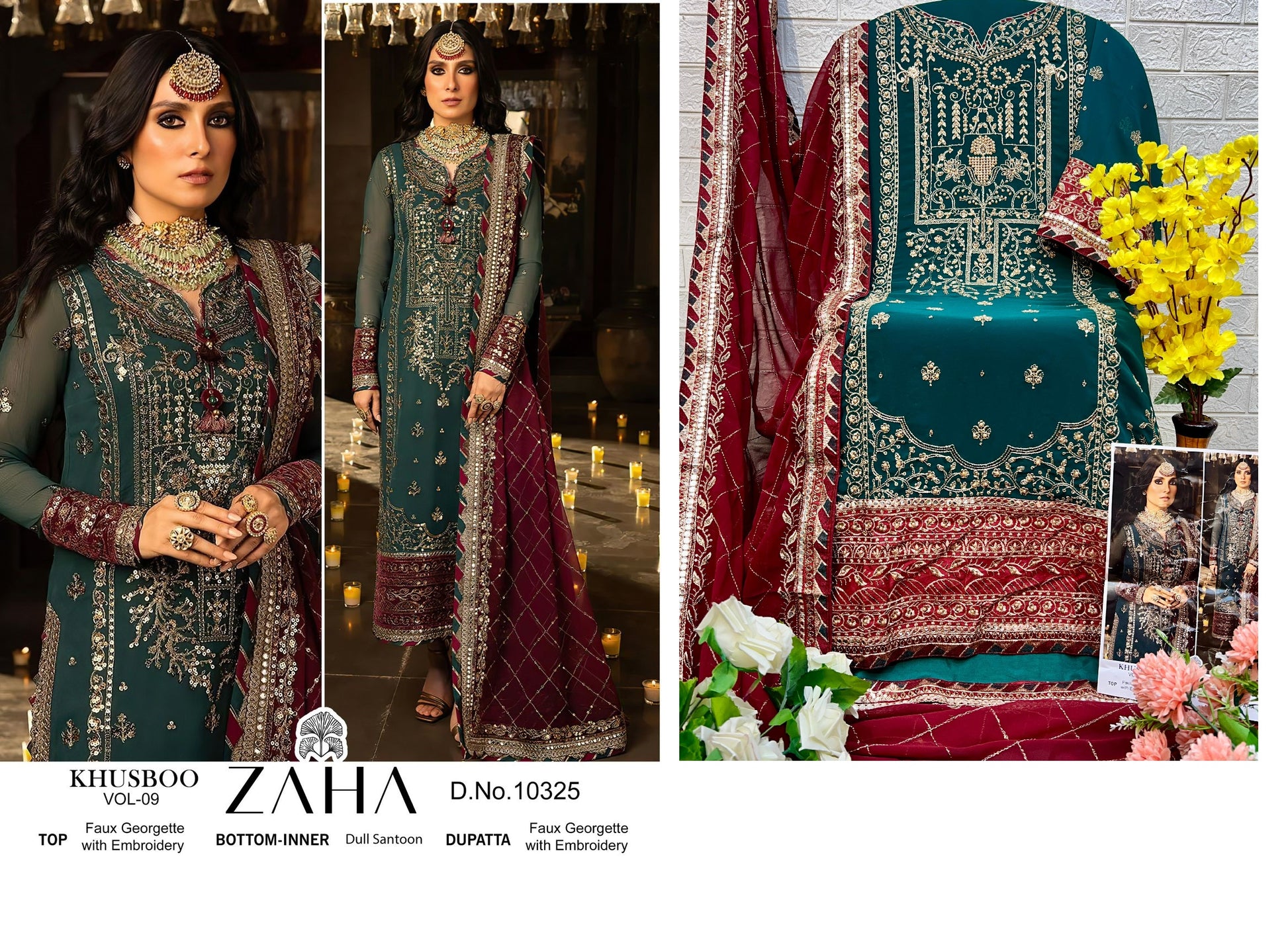 10325 Khusboo Vol 9 Zaha Pakistani Salwar Suits