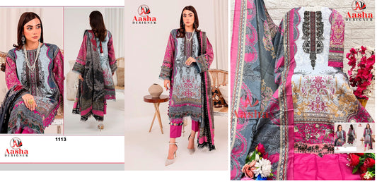 1113 Aasha Designer Pakistani Salwar Suits