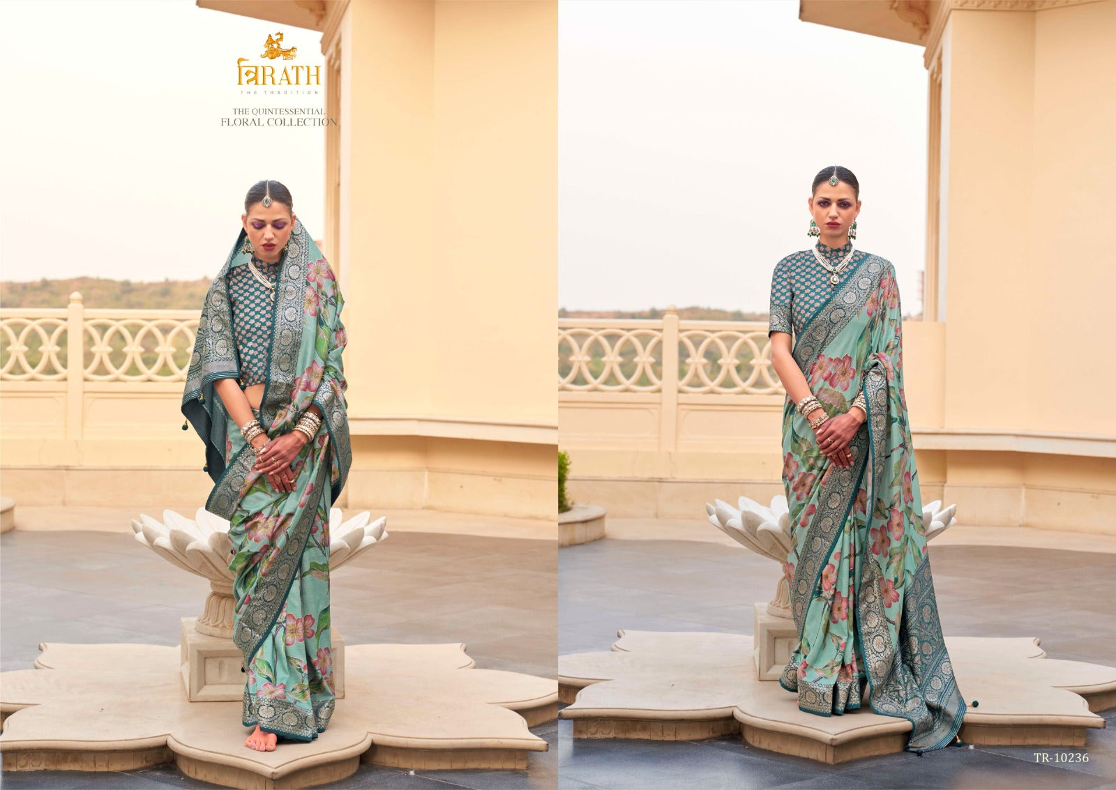 10236 Pushpvatika Trirath Sarees