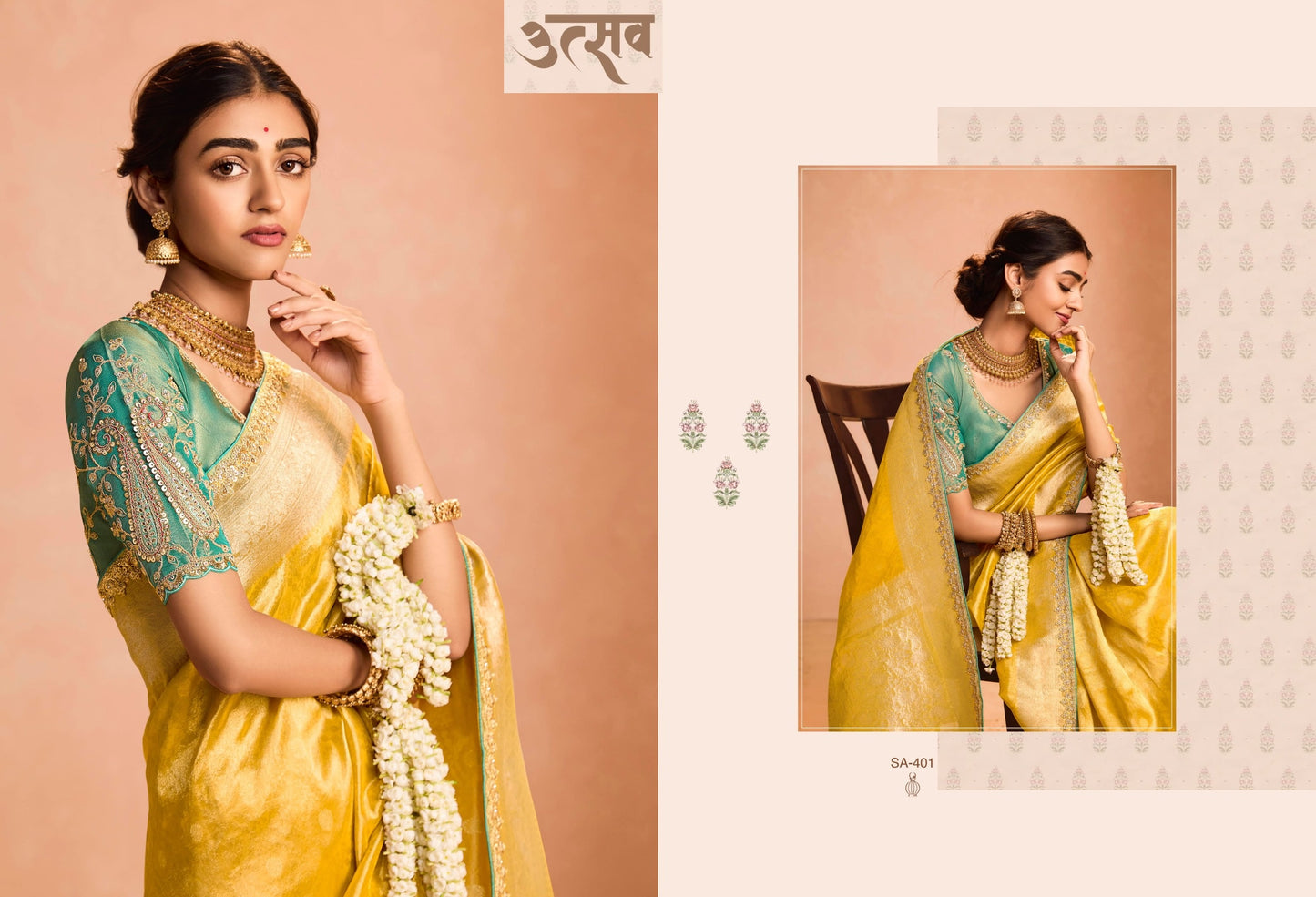 401 Utsav Kimora Sindhuri Silk Sarees