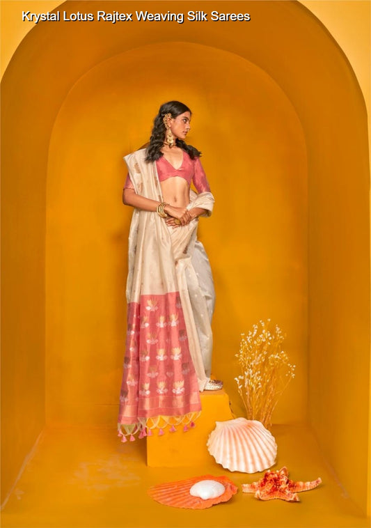 402003 Krystal Lotus Rajtex Weaving Silk Sarees