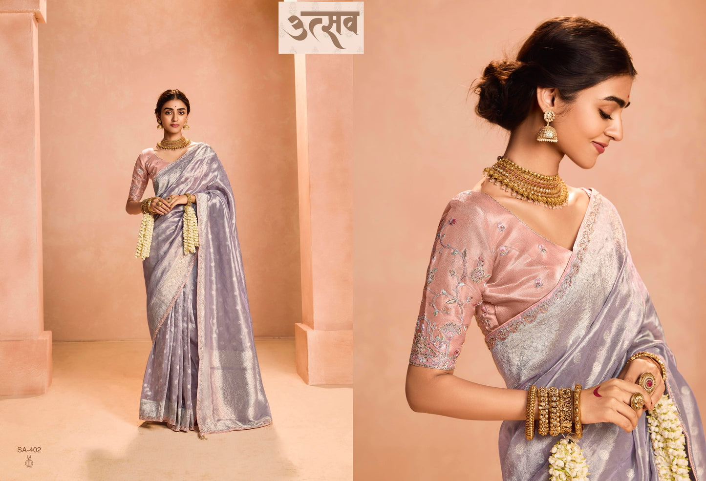 402 Utsav Kimora Sindhuri Silk Sarees