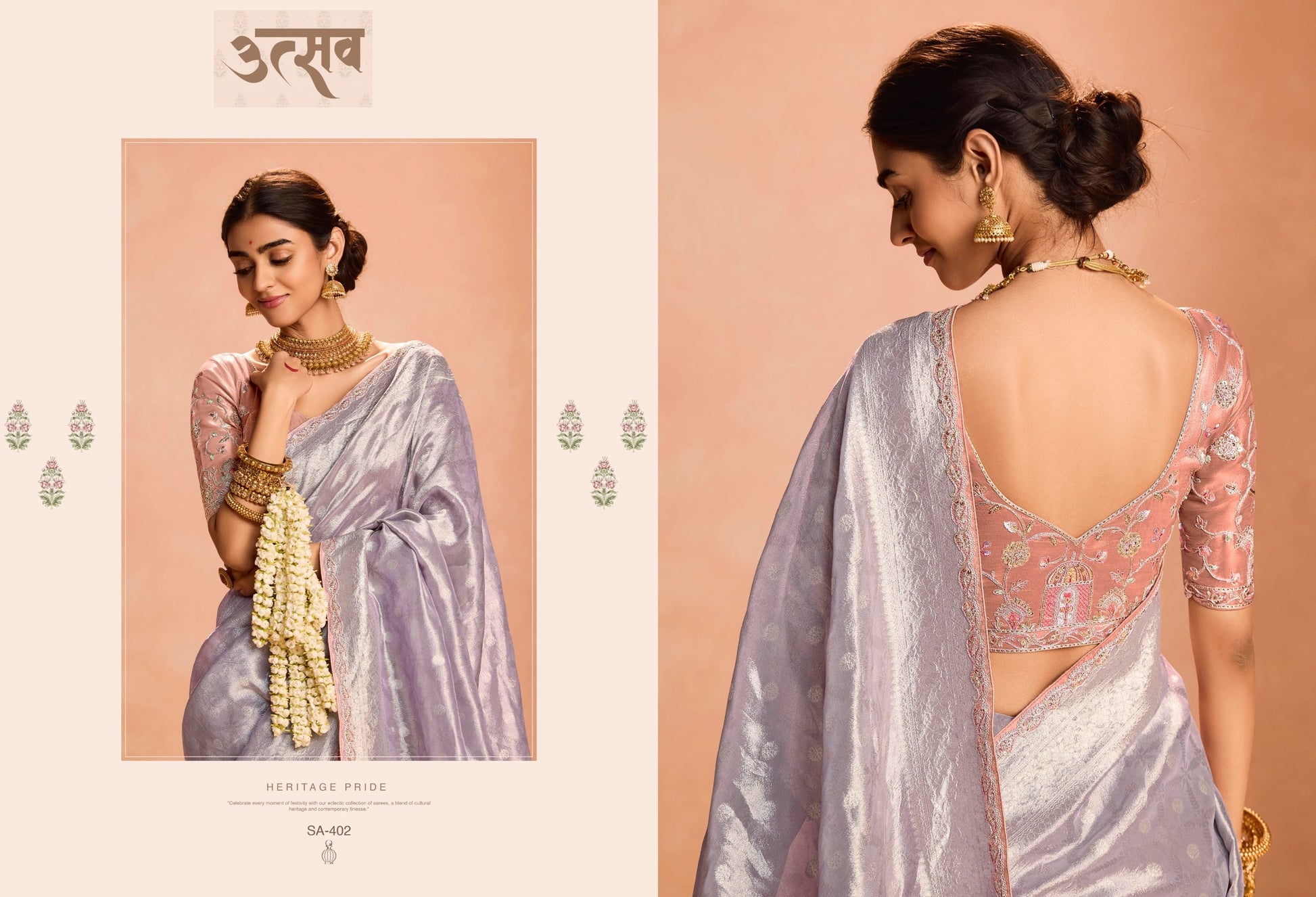 402 Utsav Kimora Sindhuri Silk Sarees