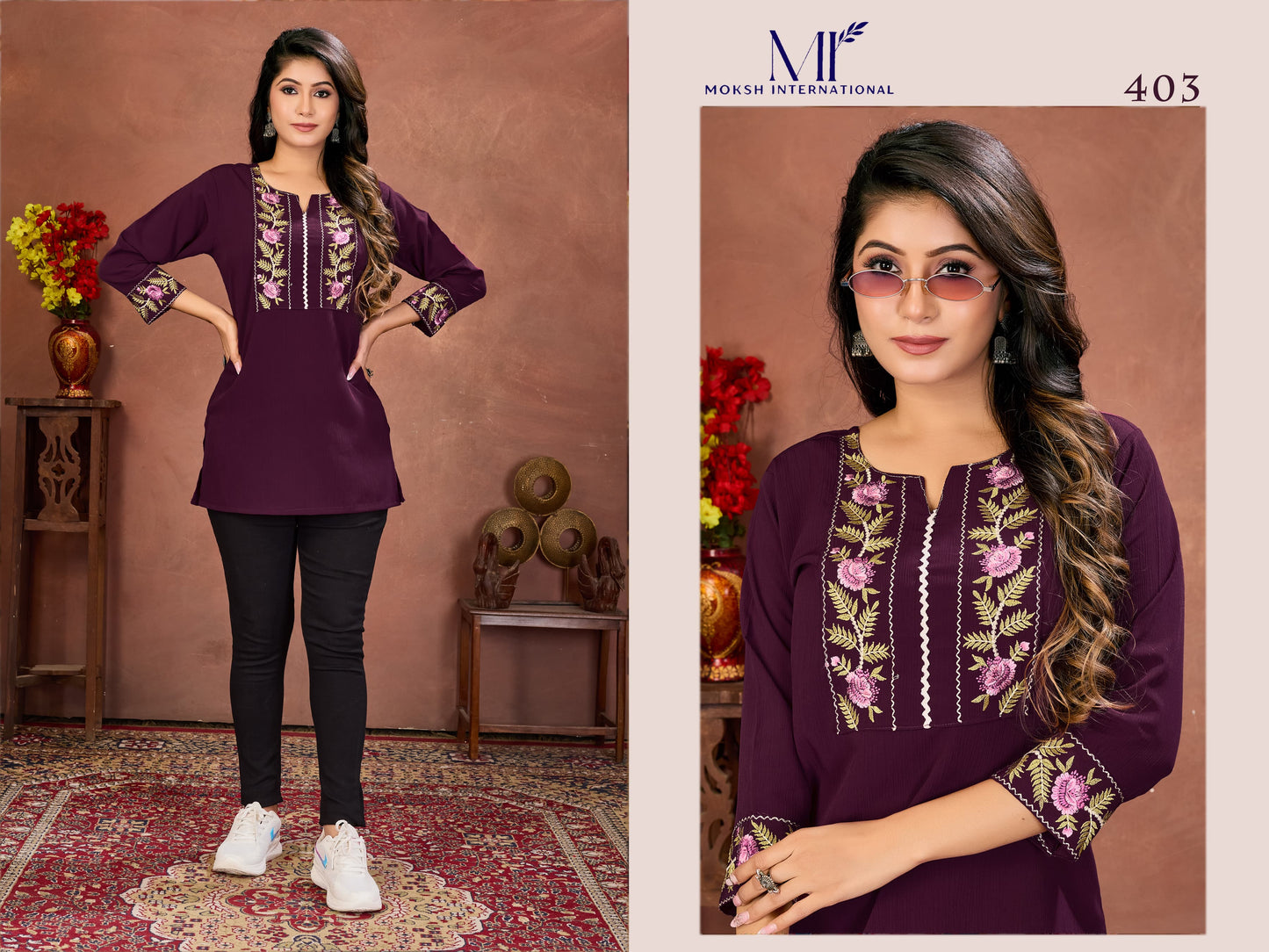 403 Niki Vol 1 Moksh Rinkal Cotton Women Top