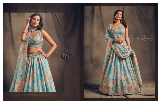 7619 Floral Vol 2 Zeel Lehenga Choli