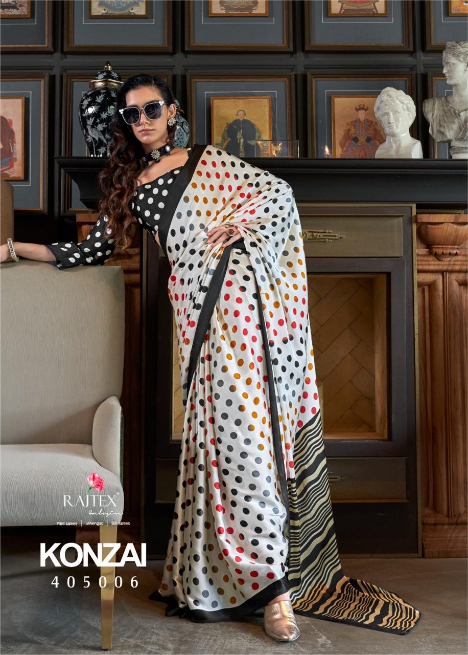 405006 Konzai Rajtex Creepe Sarees