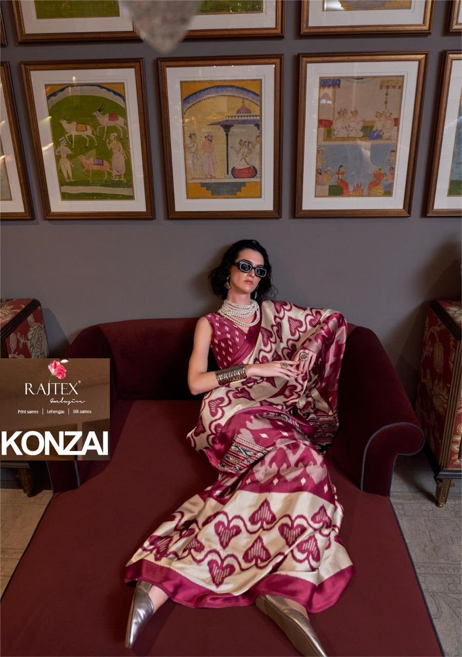 405009 Konzai Rajtex Creepe Sarees