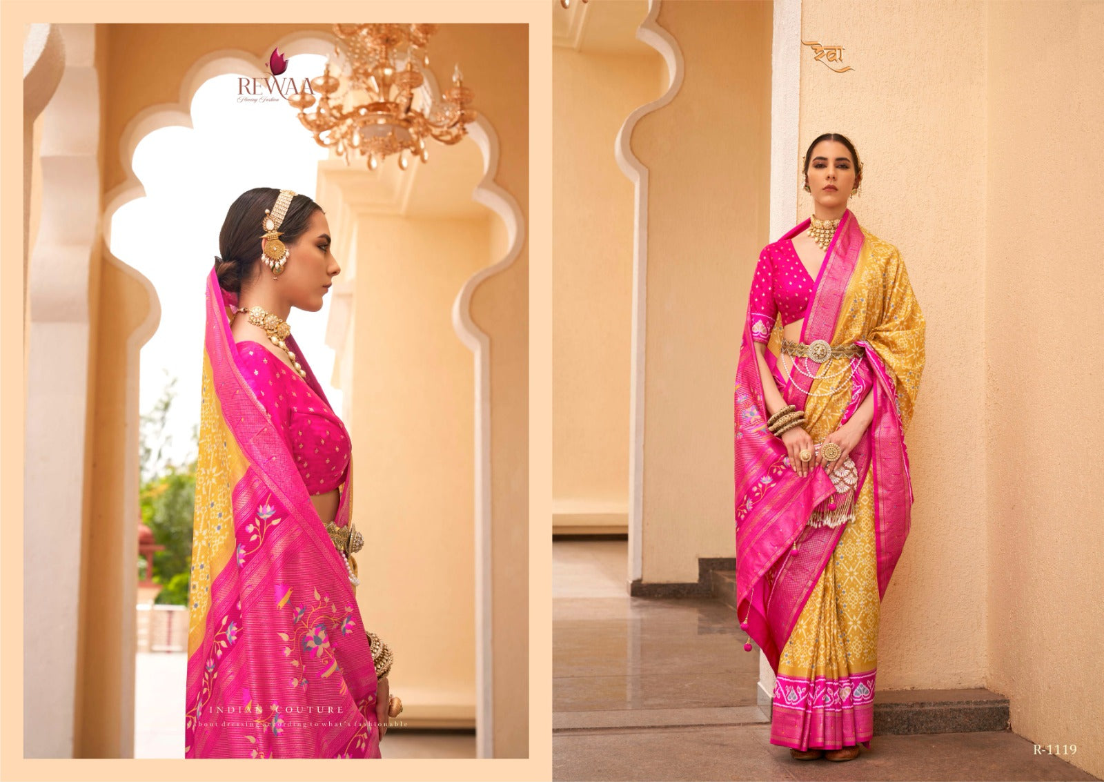 R-1119 Sankalp Patola Rewaa Sarees