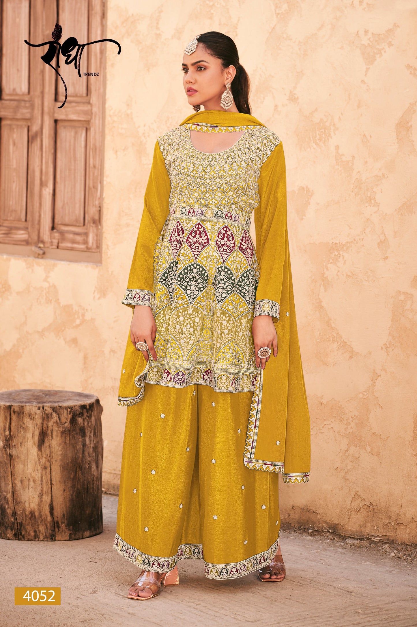 4052 Pahal Radha Trendz Premium Chinon Readymade Suits