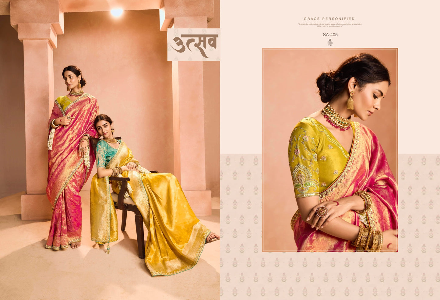 405 Utsav Kimora Sindhuri Silk Sarees