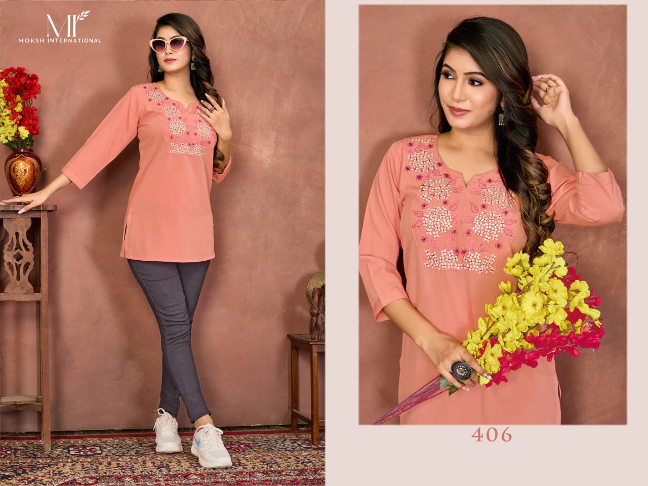 406 Niki Vol 2 Moksh Rinkal Cotton Women Top