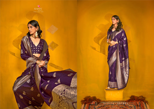 407002 Karnival Park Rajtex Zari Weaving Sarees