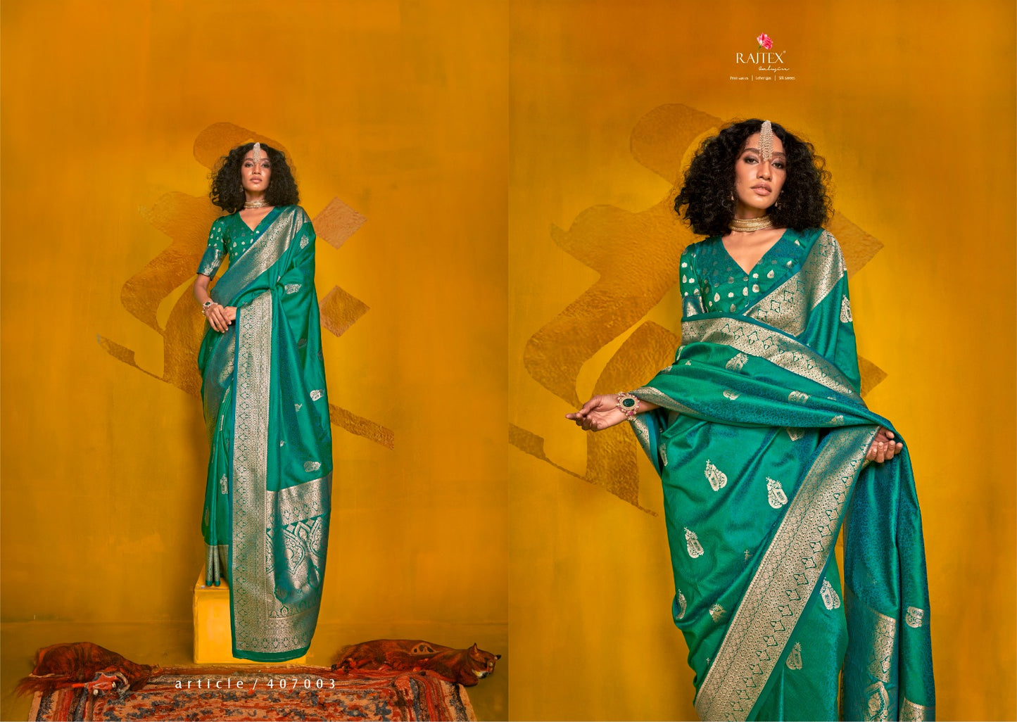 407003 Karnival Park Rajtex Zari Weaving Sarees