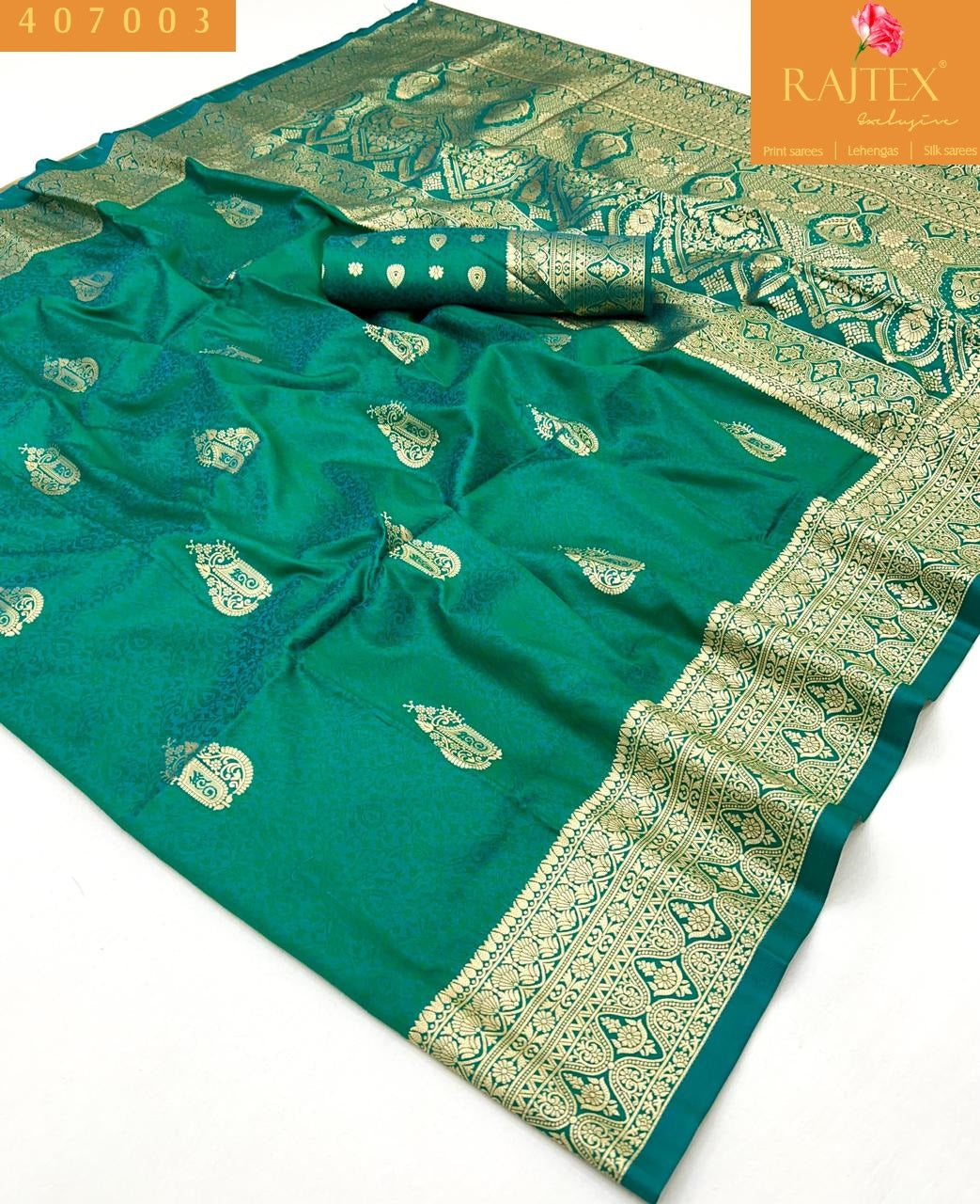 407003 Karnival Park Rajtex Zari Weaving Sarees