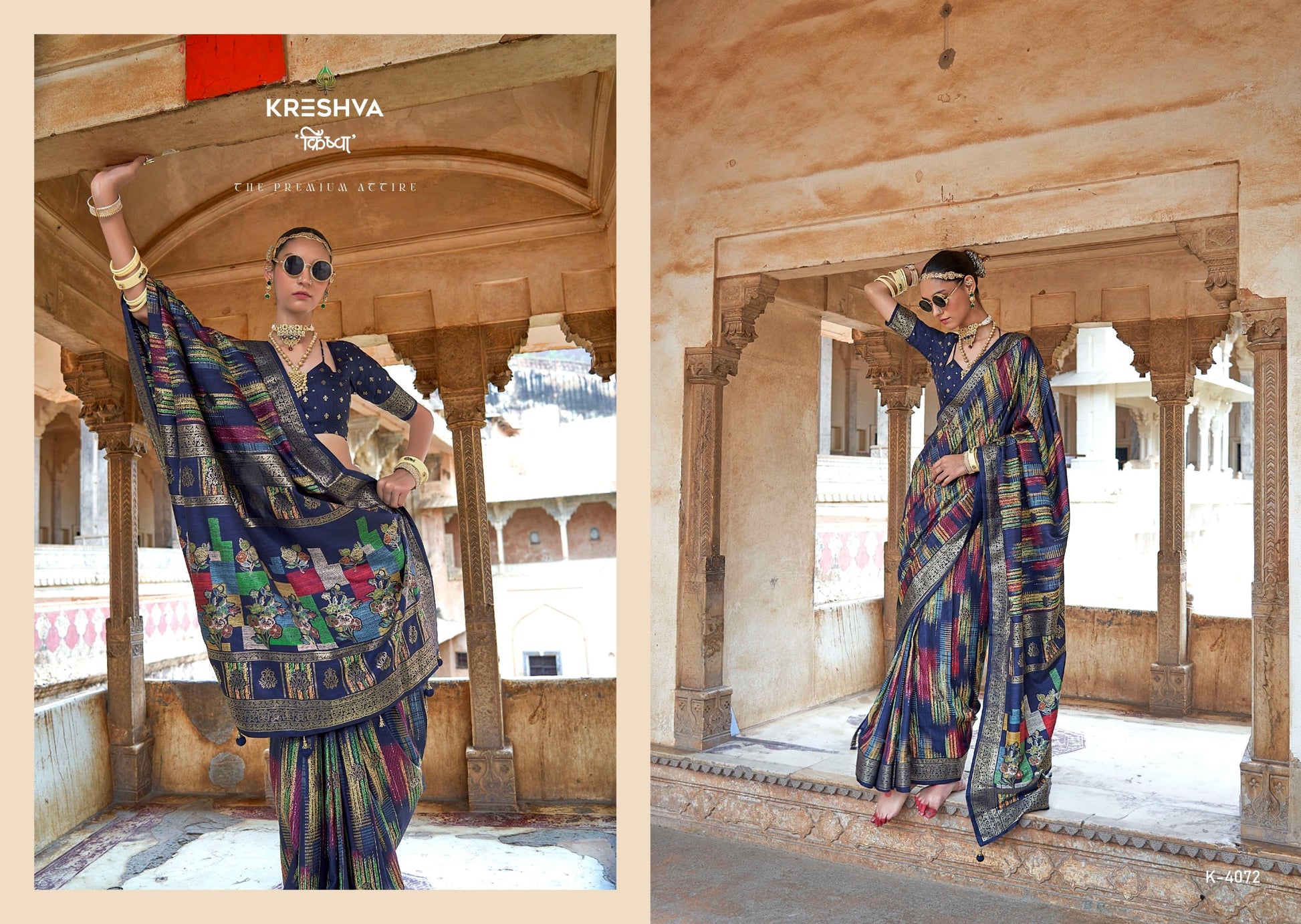 4072 Maya Mahal Kreshva Silk Sarees