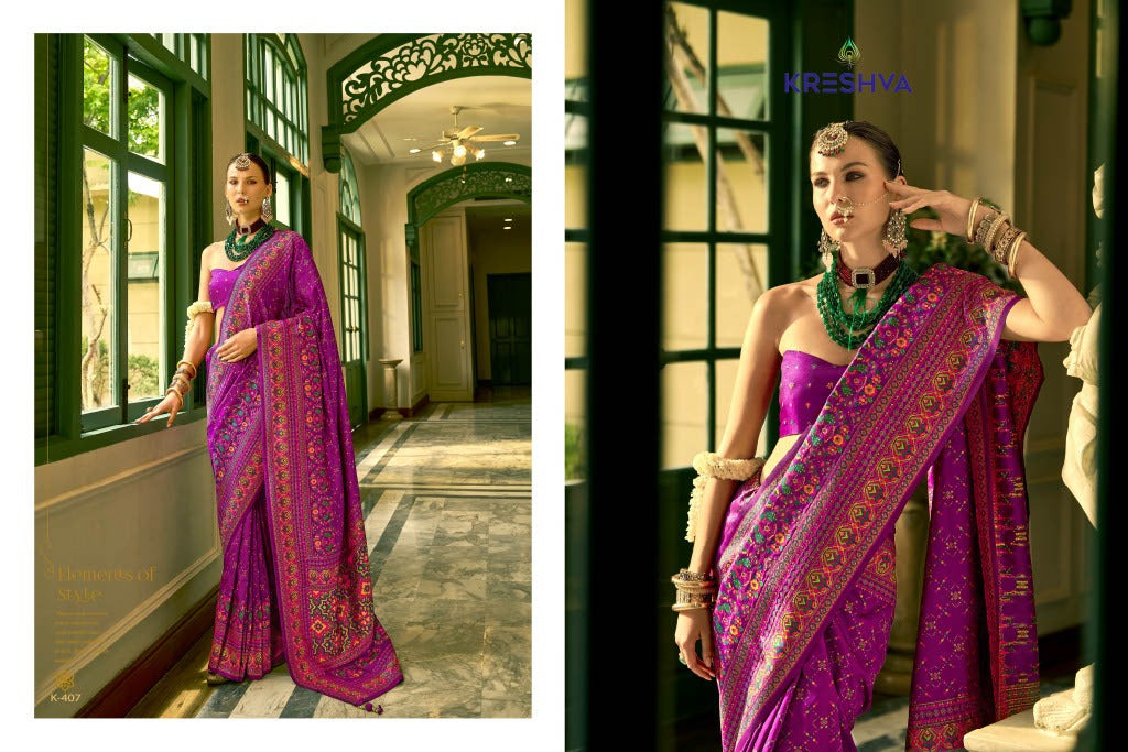 407 Kashmir Vol 1 Kreshva Pv Silk Sarees