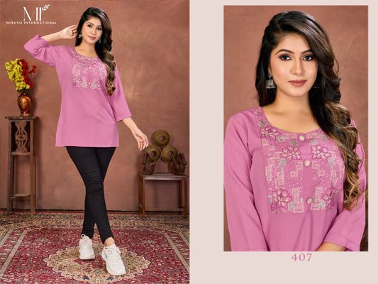 407 Niki Vol 2 Moksh Rinkal Cotton Women Top