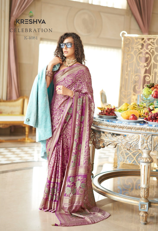 4081 Celebration Kreshva Georgette Sarees
