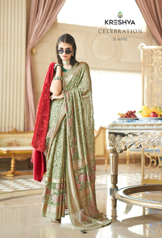 4082 Celebration Kreshva Georgette Sarees