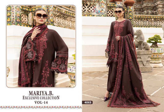 4083 Mariya B Exclusive Collection Vol 14 Shree Fabs Heavy Rayon Pakistani Salwar Suits