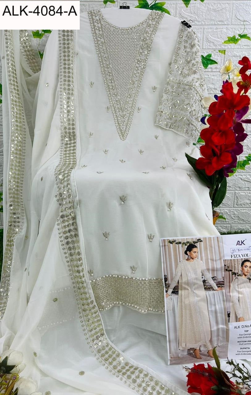 4084A Fiza Vol 1 Alk Embroidered Pakistani Salwar Suits