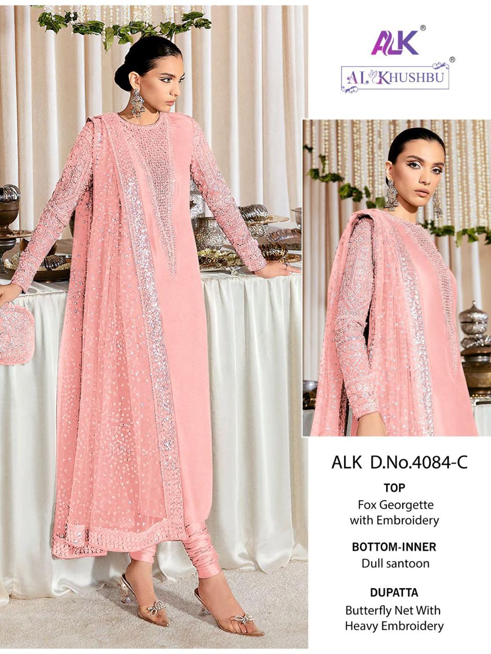 4084C Fiza Vol 1 Alk Embroidered Pakistani Salwar Suits