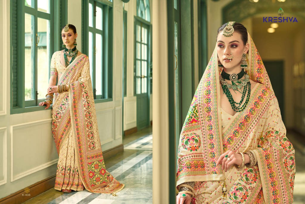 408 Kashmir Vol 1 Kreshva Pv Silk Sarees