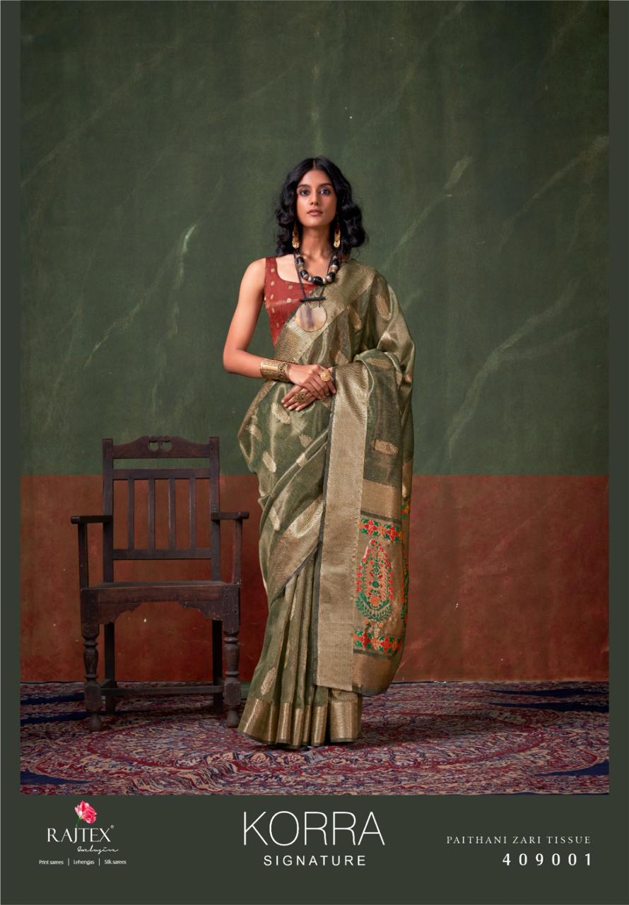 409001 Korra Signature Rajtex Handloom Sarees