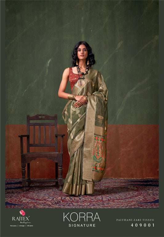 409001 Korra Signature Rajtex Handloom Sarees