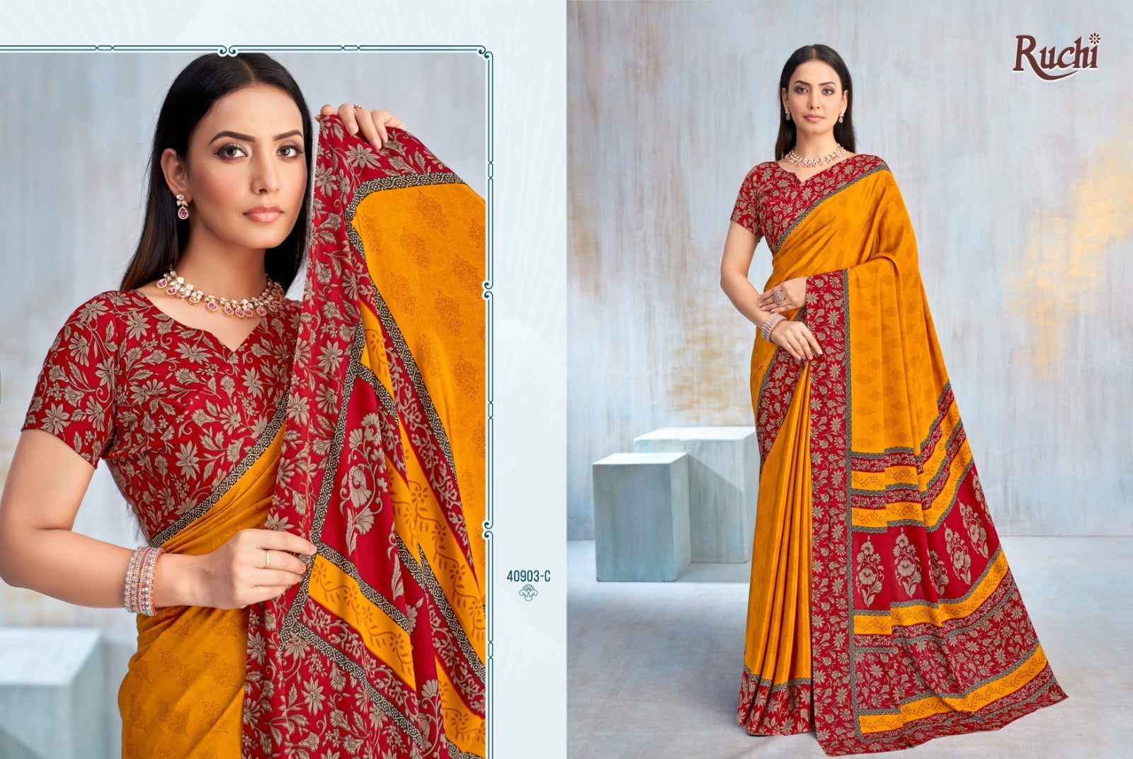 40903-C Vivanta Silk Vol-42 Ruchi Crepe Sarees