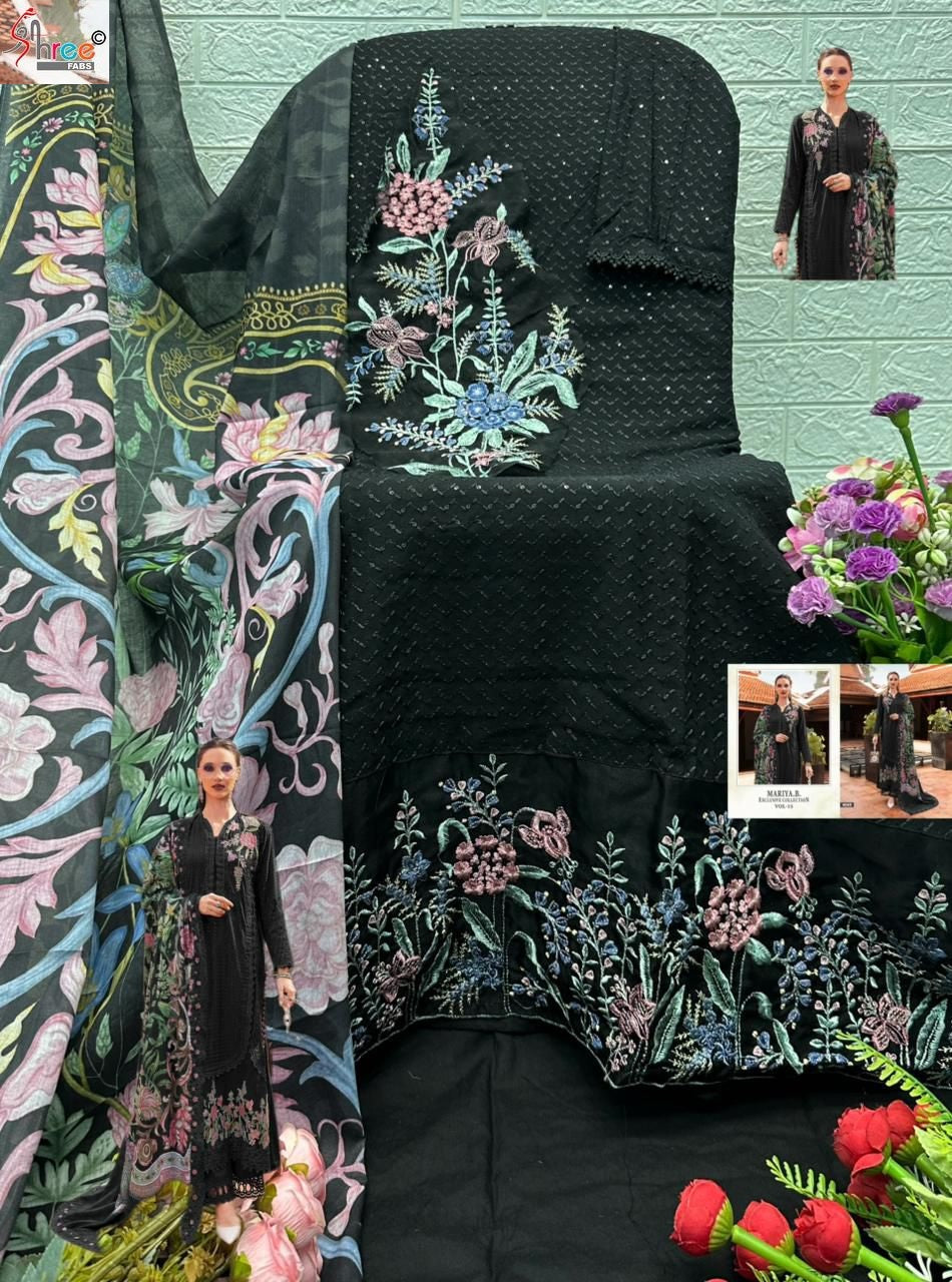 4090 Mariya B Exclusive Collection Vol 15 Shree Fabs Heavy Rayon Pakistani Salwar Suits