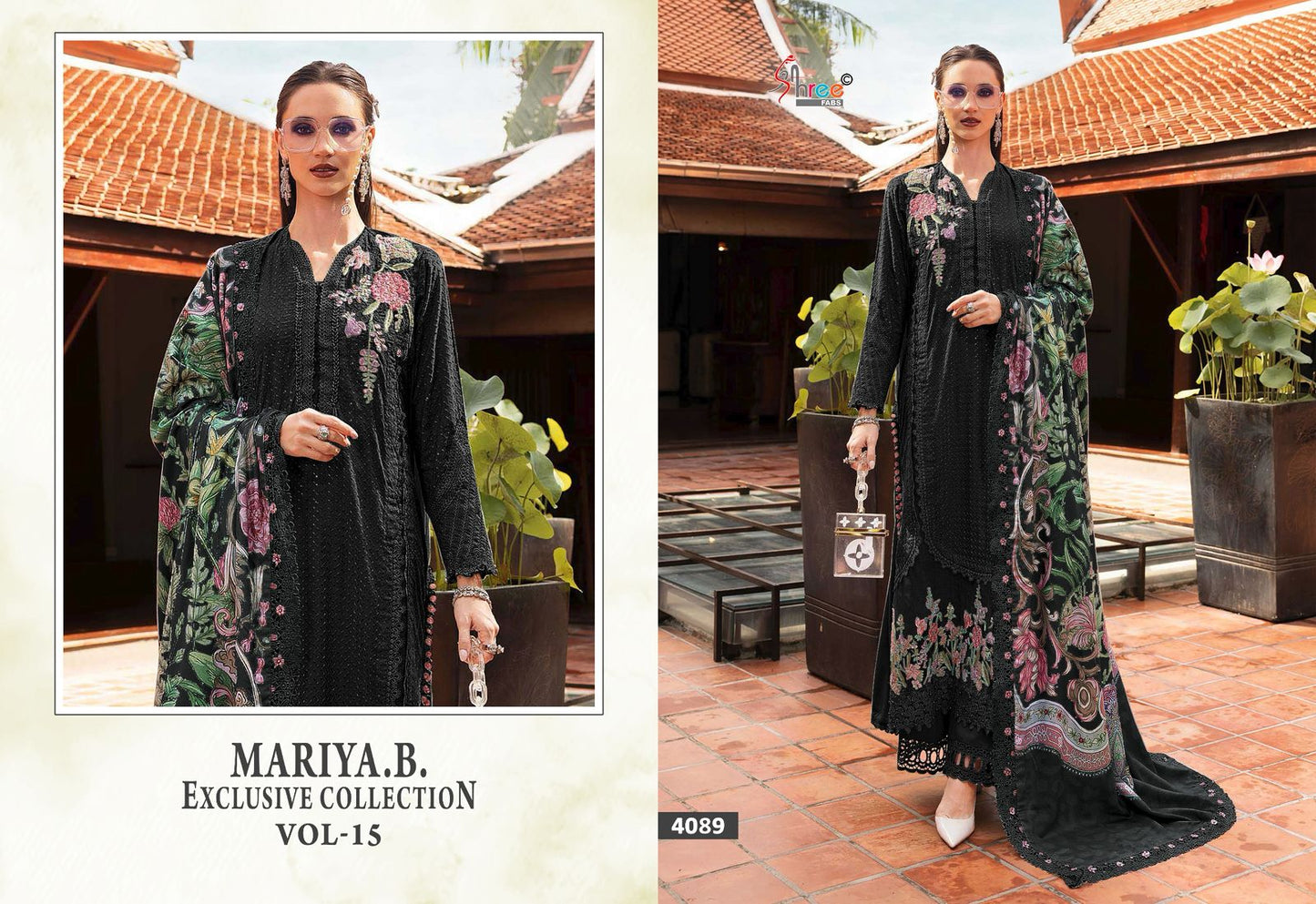 4090 Mariya B Exclusive Collection Vol 15 Shree Fabs Heavy Rayon Pakistani Salwar Suits