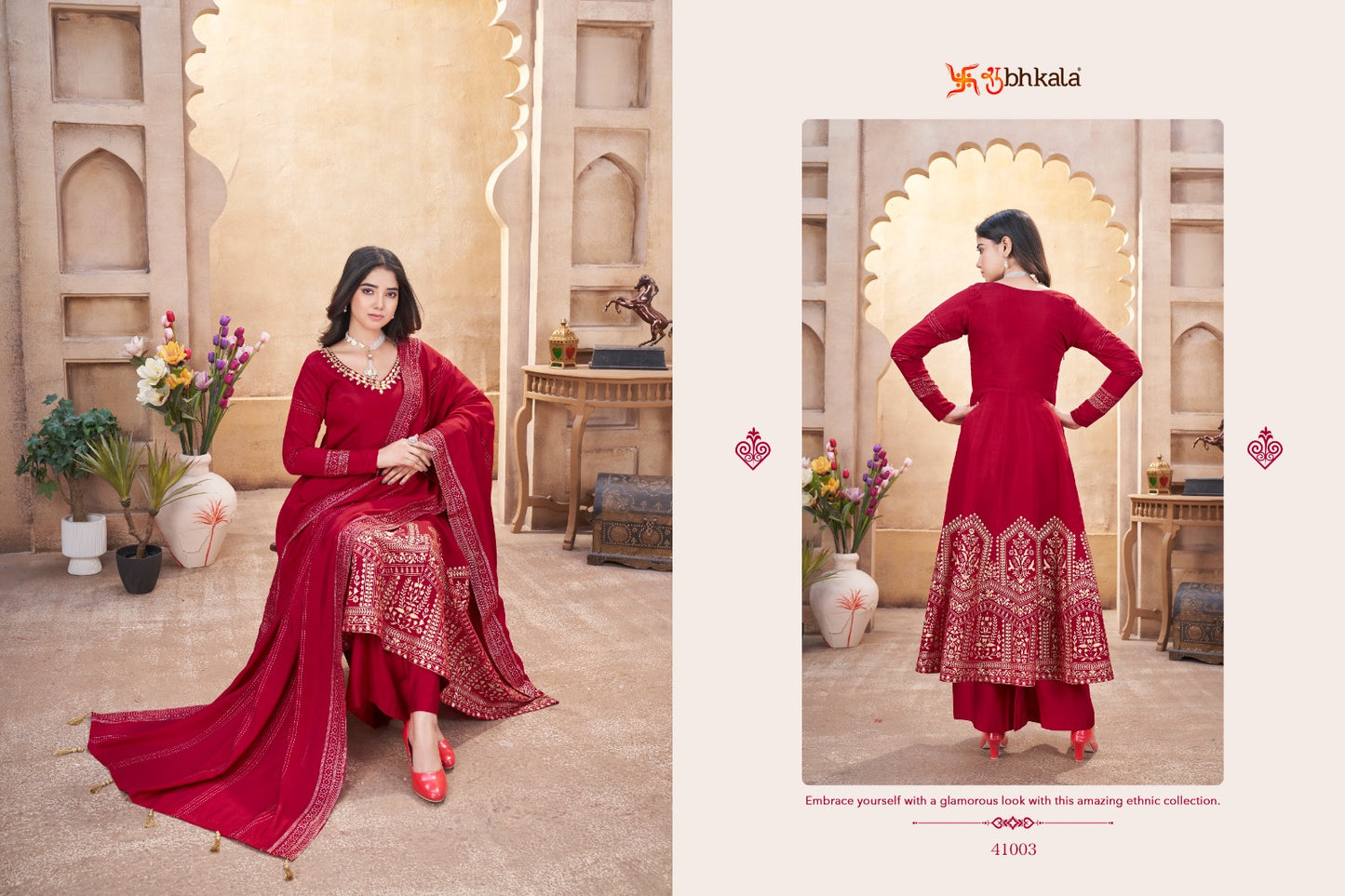 41003 Festive Flair Shubhkala Anarkali Readymade Suits