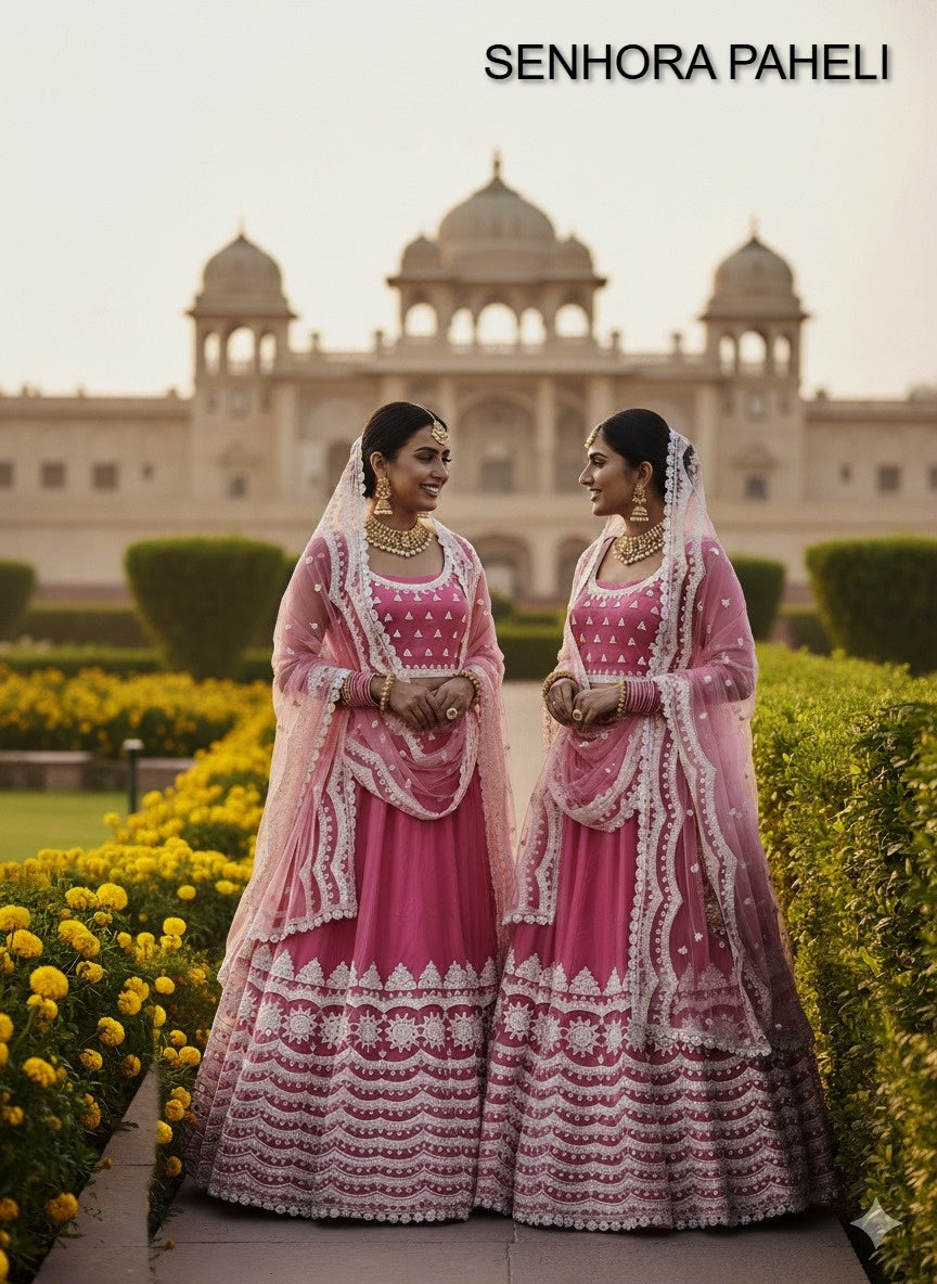 4101B Paheli Senhora Butterfly Net Lehenga Choli