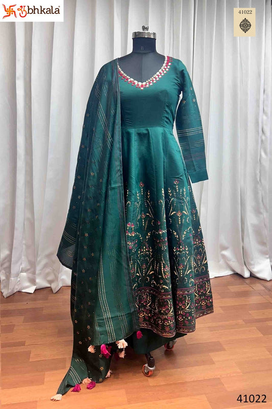 41022 Shubhkala Silk Readymade Suits