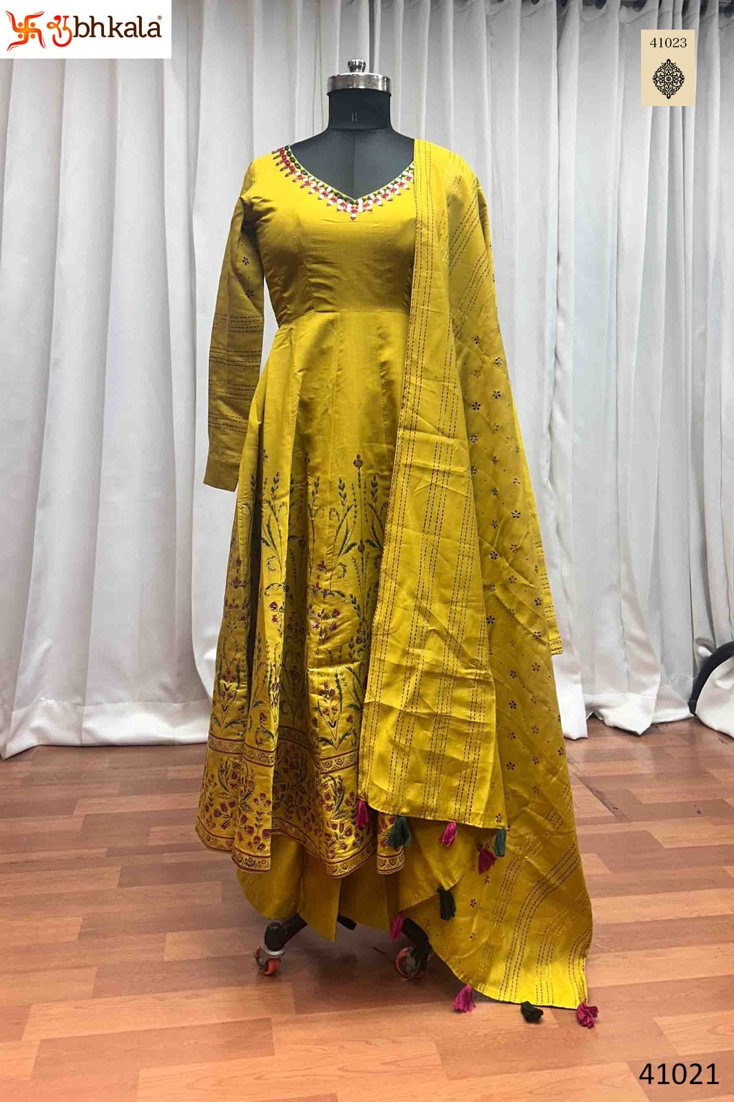 41023 Shubhkala Silk Readymade Suits