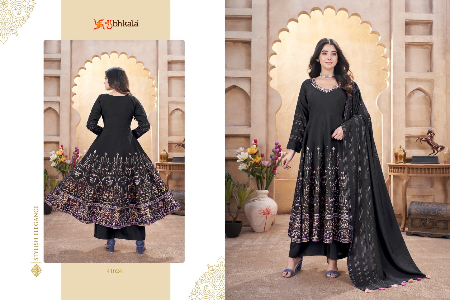 41024 Shubhkala Silk Readymade Suits