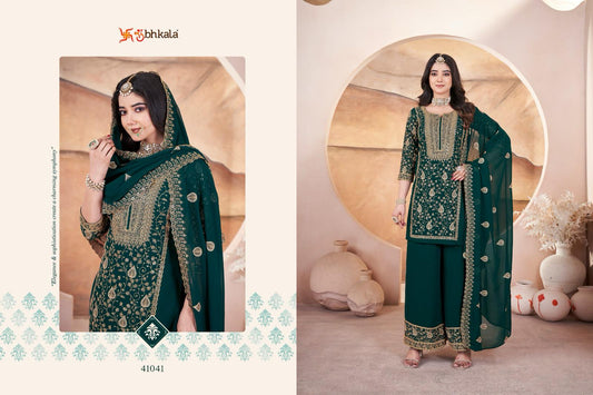 41041 Gulzaar Shubhkala Embroidery Readymade Suits