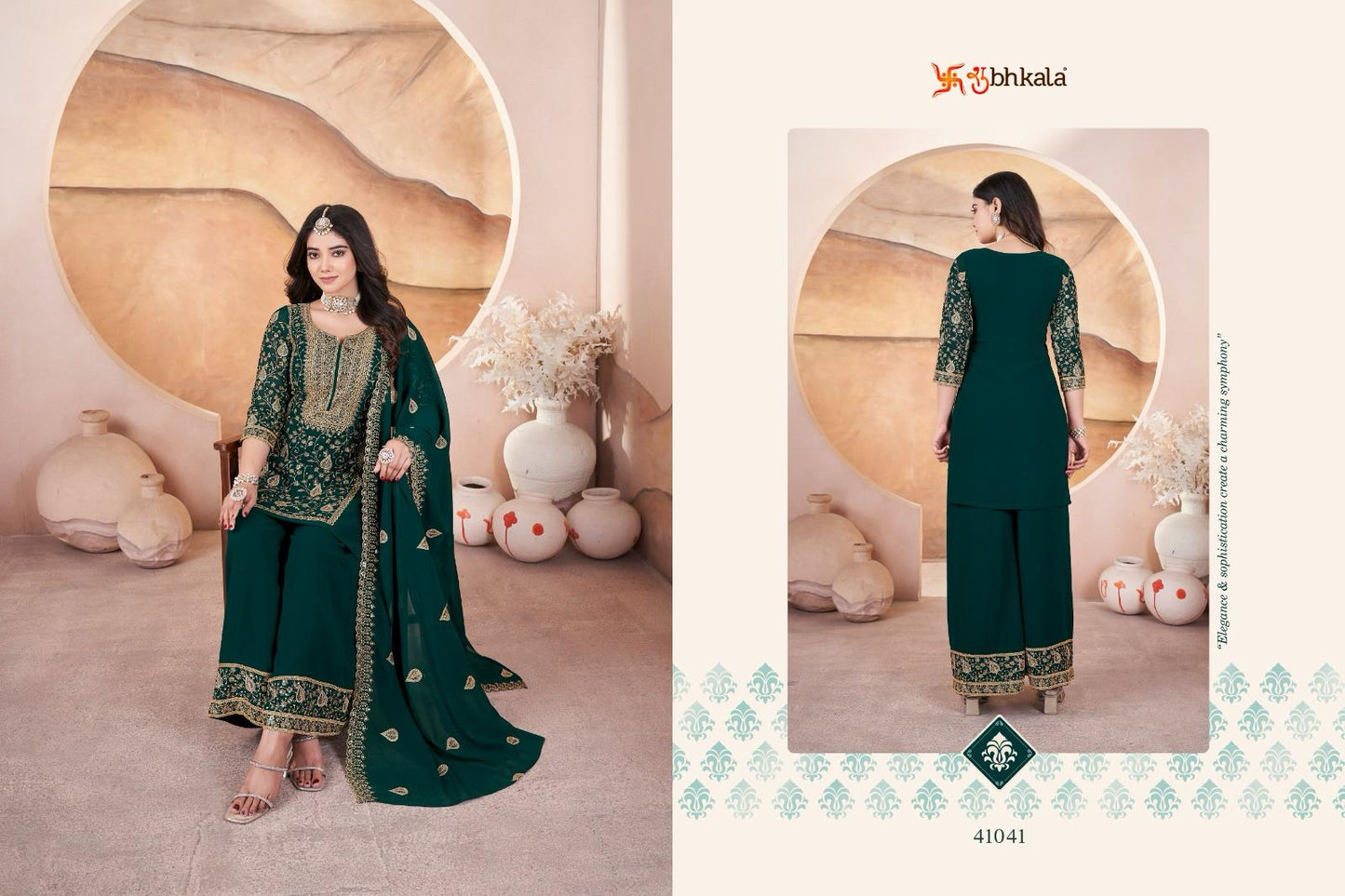 41041 Gulzaar Shubhkala Embroidery Readymade Suits